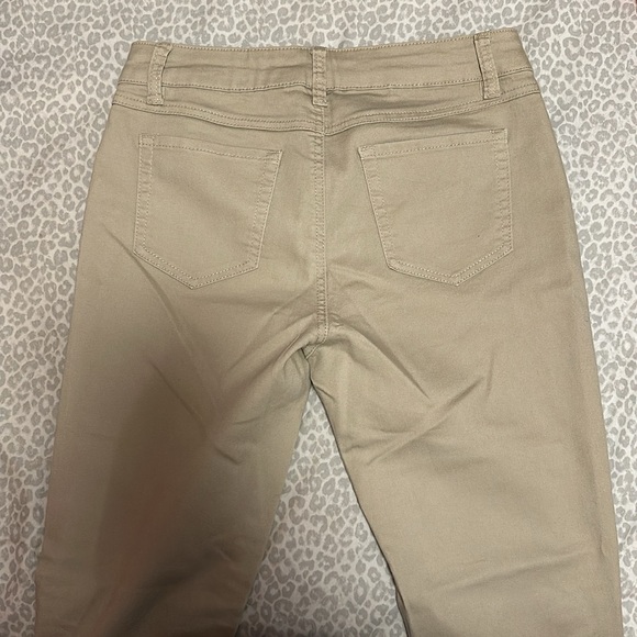 Blue Spice Khaki Skinny Leg Pants - Picture 4 of 4